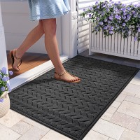 Zovsku Grey Door Mat - Durable, Non-Slip, and Stylish Floor Mat for Home Entryways and High-Traffic Areas