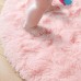 Zovsku Pink Fluffy Round Carpet - Soft, Cozy, and Stylish Area Rug for Living Rooms, Bedrooms, and Nurseries